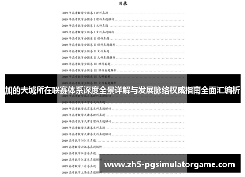 加的夫城所在联赛体系深度全景详解与发展脉络权威指南全面汇编析 加的夫城所在联赛体系深度全景详解与发展脉络权威指南全面汇编析